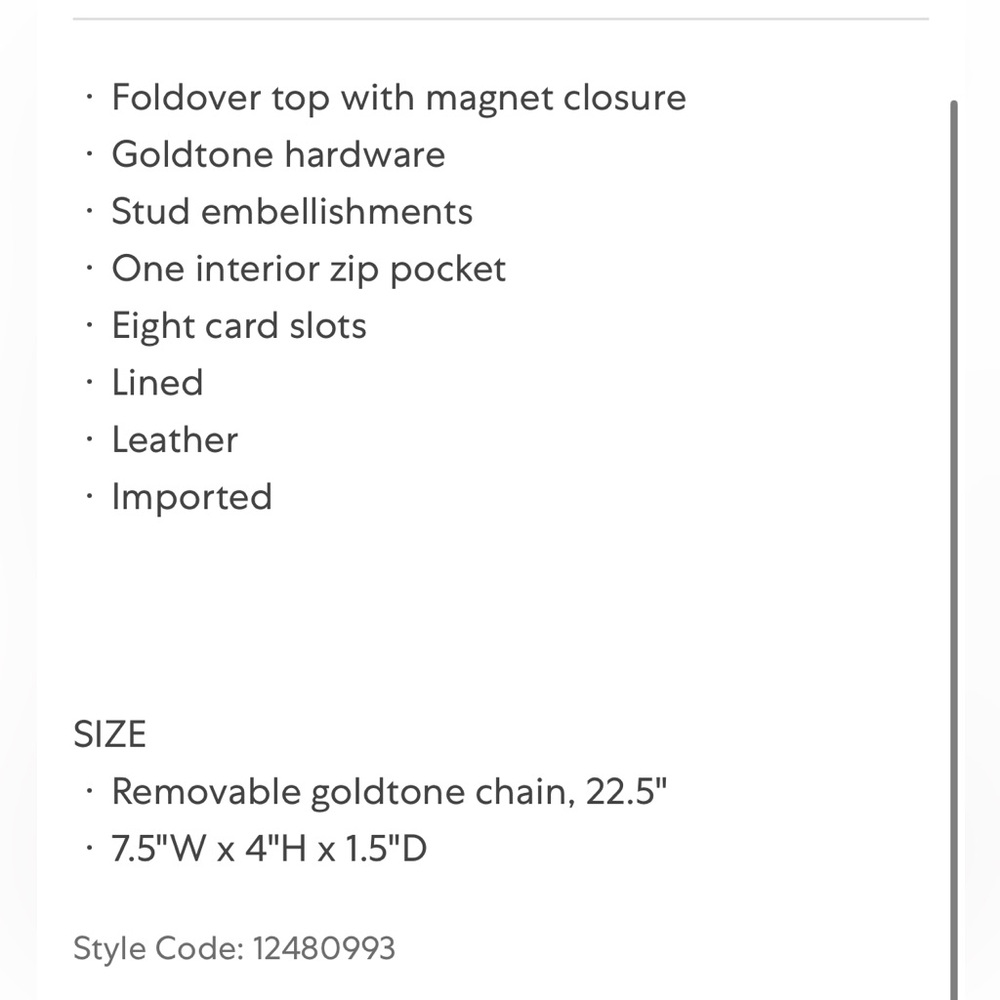 Valentino leather chain wallet - Picture 6 of 9